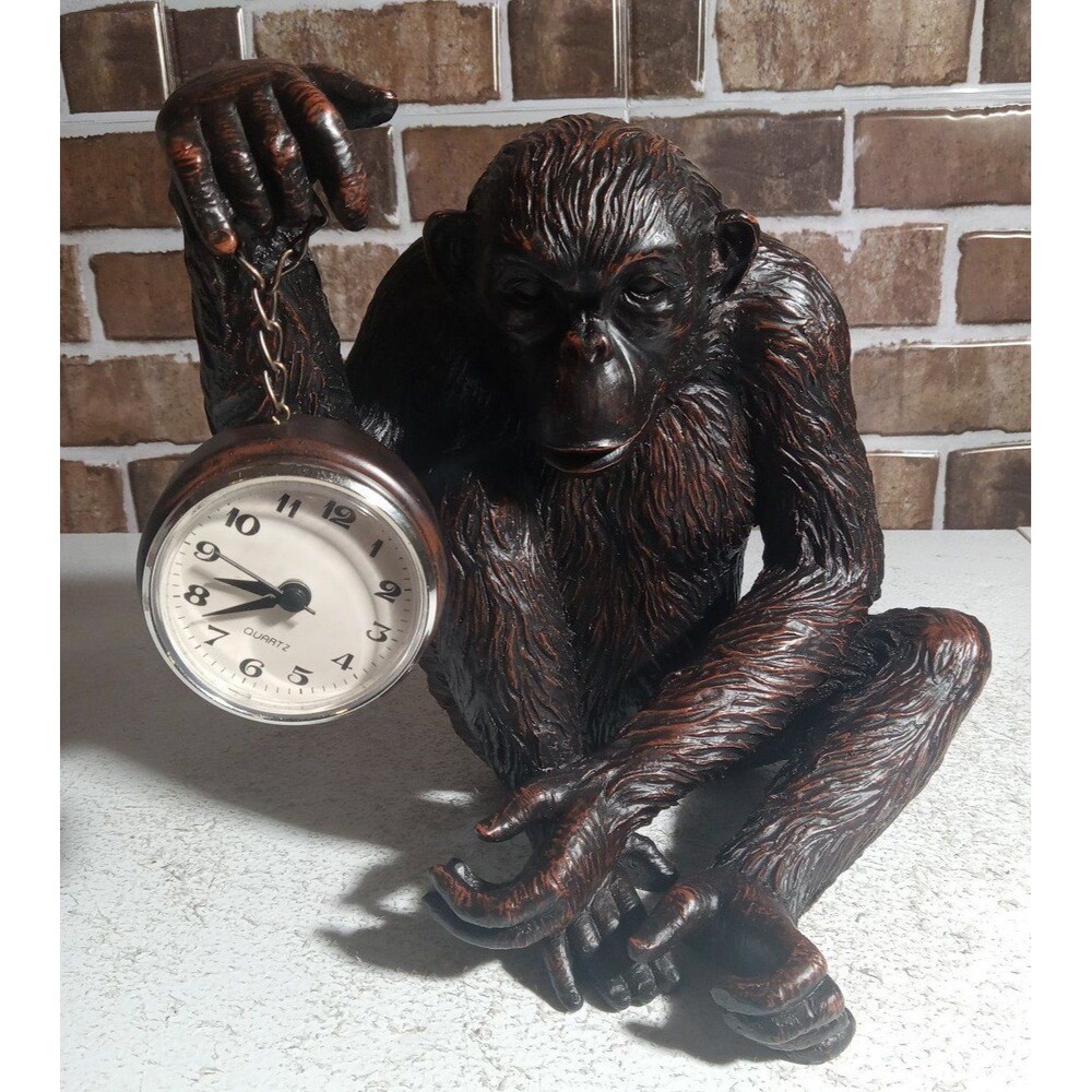 Vintage Large Monkey With Quartz Watch (Tested)